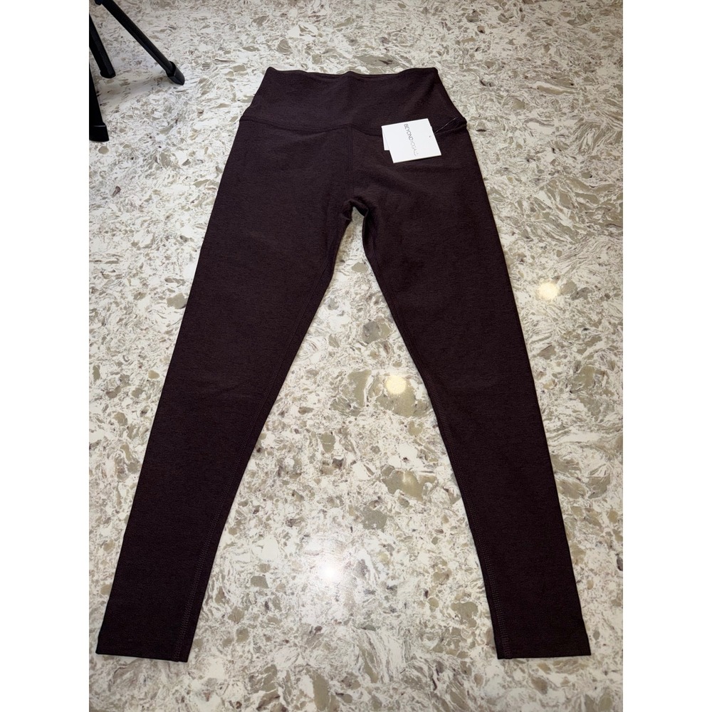 Beyond Yoga Spacedye High Waisted Midi Leggings heather brown size M